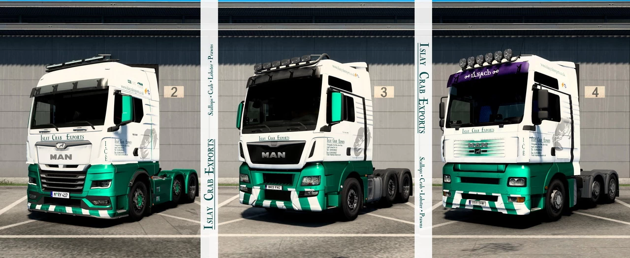 Islay Crab Exports Skin Pack v2.0 (1.40.x) for ETS2