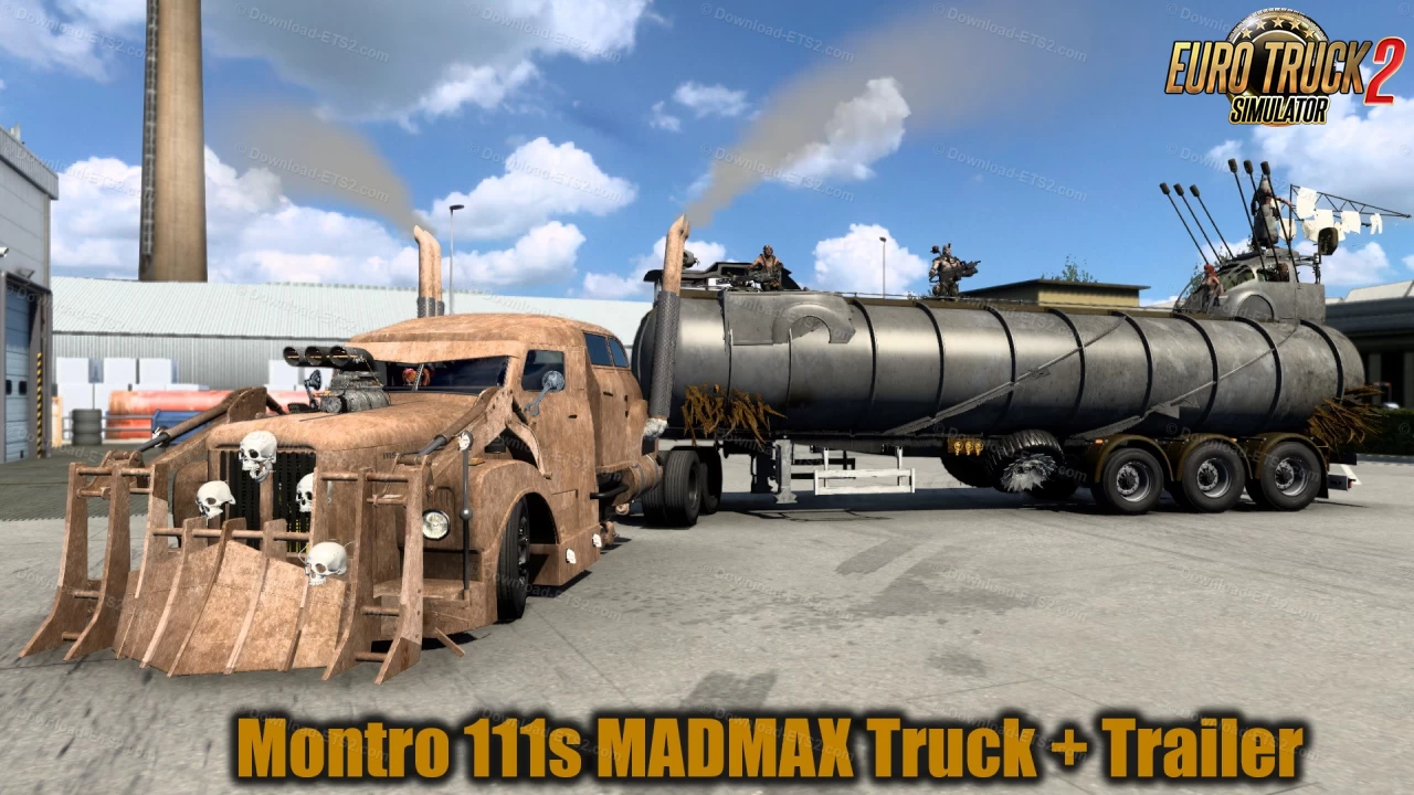 Scania 111s MADMAX Truck + Trailer v1.2 (1.49.x) for ETS2