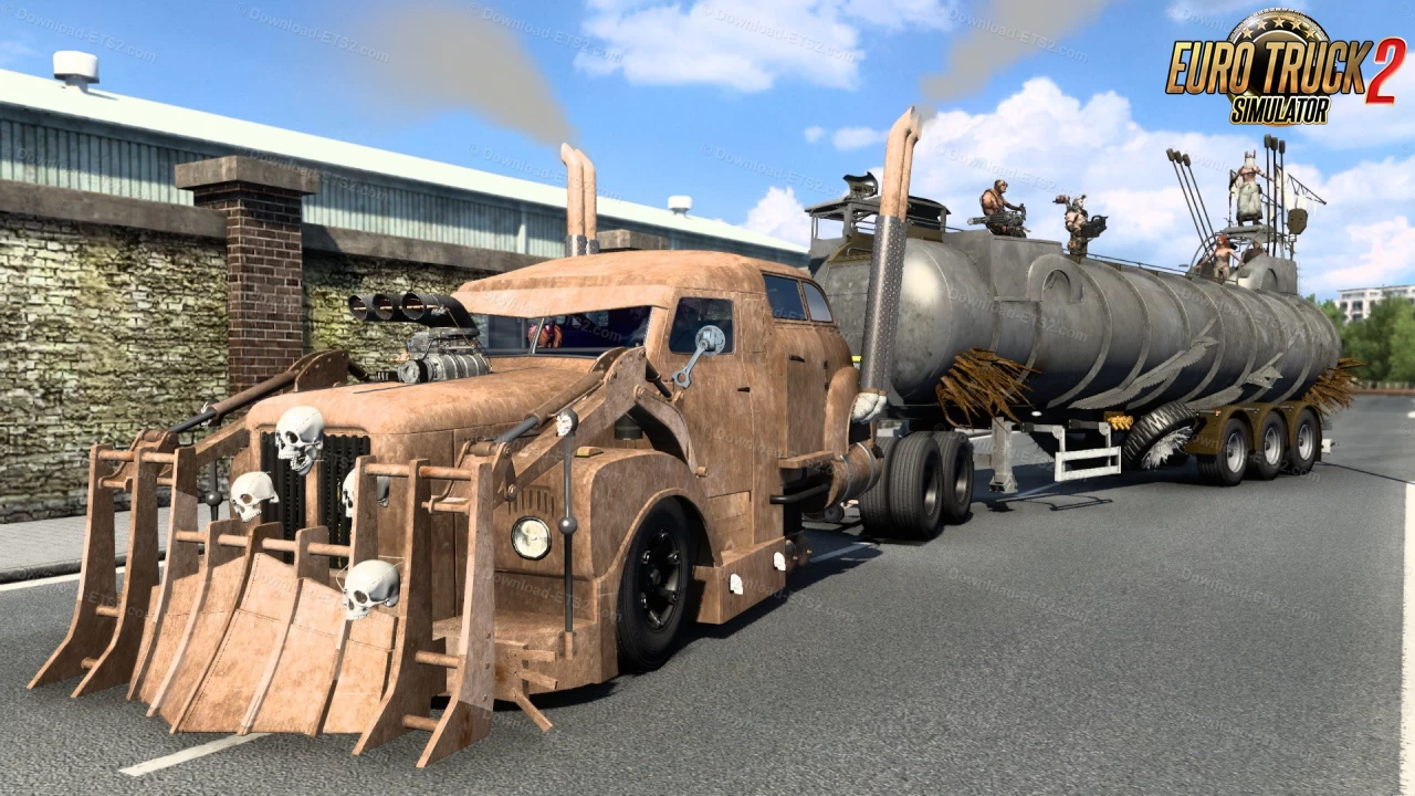 Scania 111s MADMAX Truck + Trailer v1.2 (1.49.x) for ETS2
