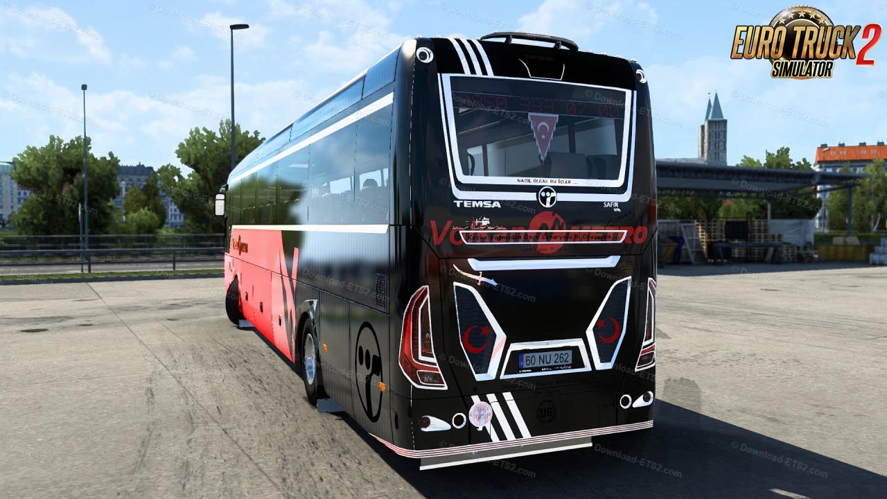 Temsa Safir Plus 2018 Bus + Interior v2.5 (1.40.x) for ETS2