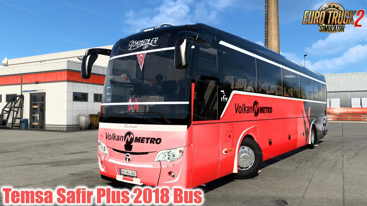 Temsa Safir Plus 2018 Bus + Interior v2.5 (1.40.x) for ETS2