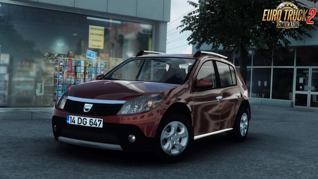 Dacia Sandero 2010 + Interior v1.6 (1.40.x) for ETS2