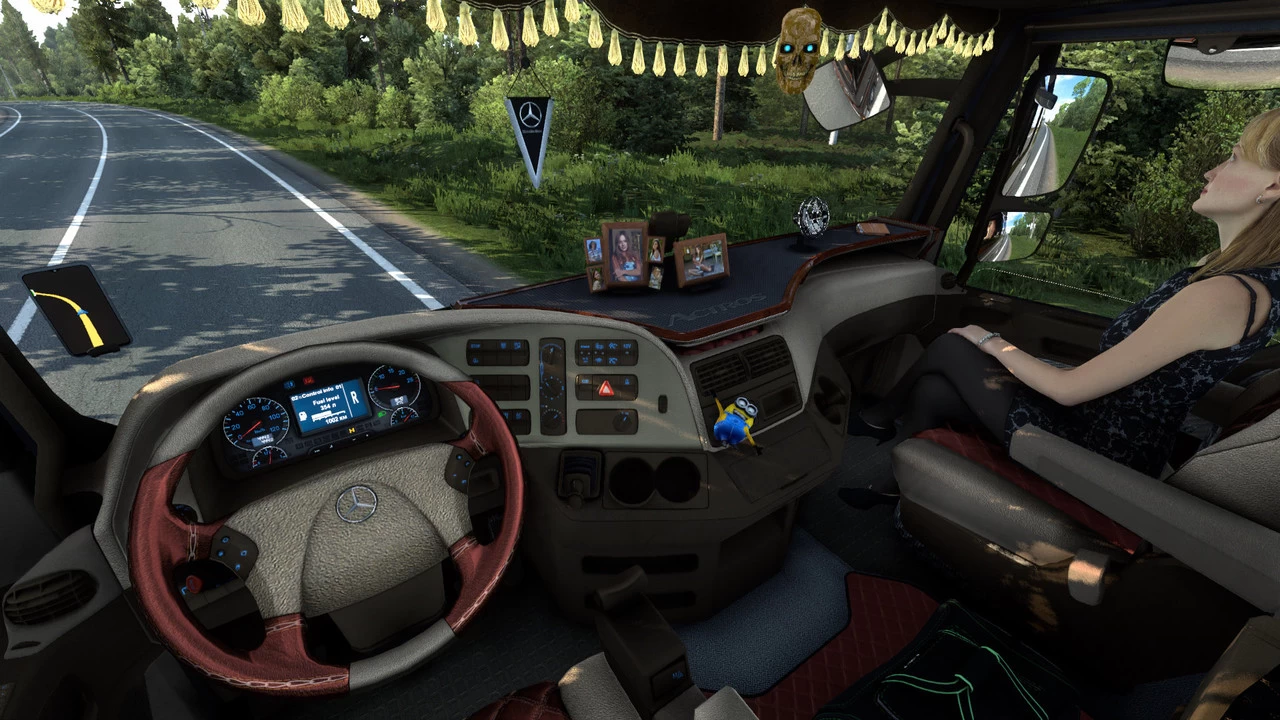 Beige Interior for Mercedes Actros 2009 v0.9.5 (1.41.x)