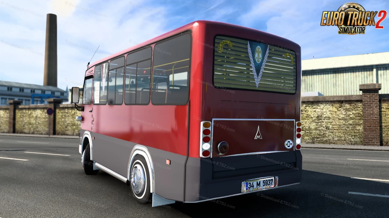 Minibus Otokar Magirus M2000 + Interior v2.4 (1.47.x) for ETS2