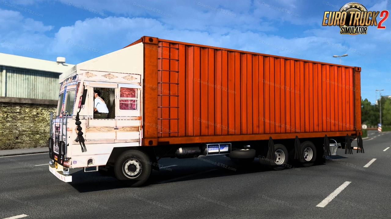 TATA 1615 Container Truck v2.3 (1.40.x) for ETS2