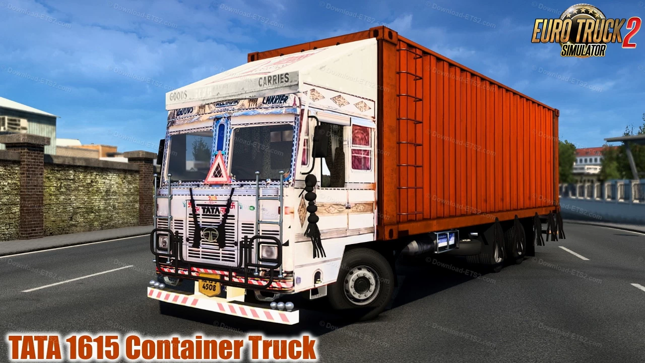 TATA 1615 Container Truck v2.3 (1.40.x) for ETS2