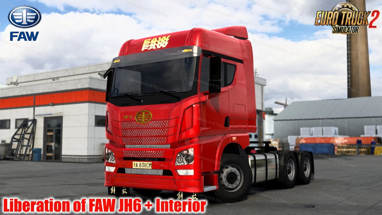 Liberation of FAW JH6 + Interior v1.1 (1.40.x) for ETS2