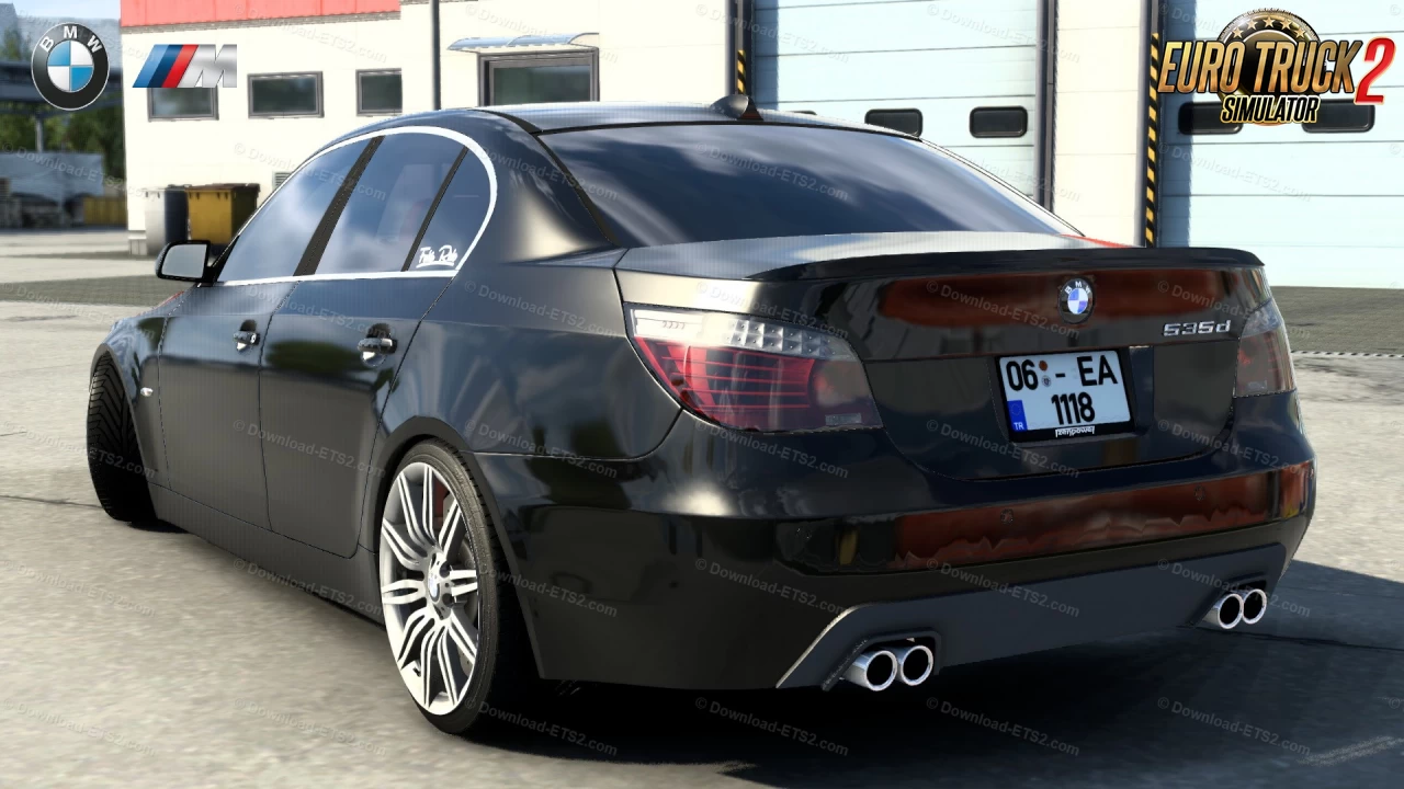 BMW 5-Series E60 M-Tech + Interior v2.0 (1.45.x) for ETS2
