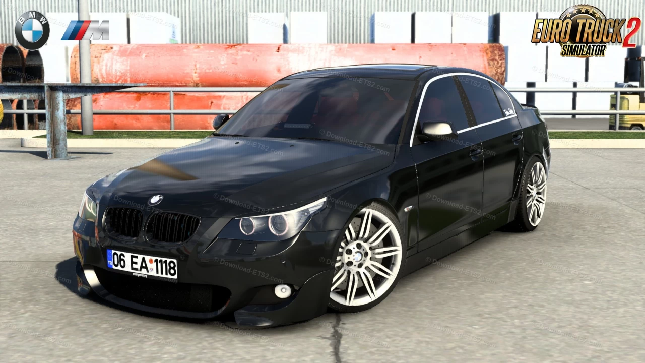 BMW 5-Series E60 M-Tech + Interior v2.0 (1.45.x) for ETS2