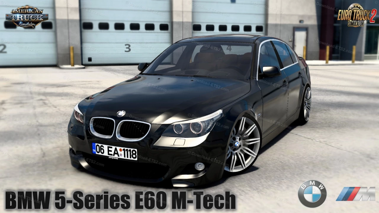 BMW 5-Series E60 M-Tech + Interior v2.0 (1.45.x) for ETS2