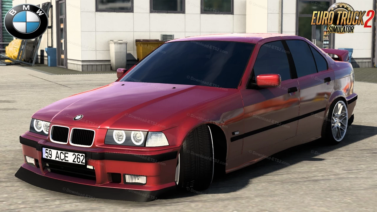 BMW 3 Series E36 Sedan + Interior v1.1 (1.43.x) for ETS2