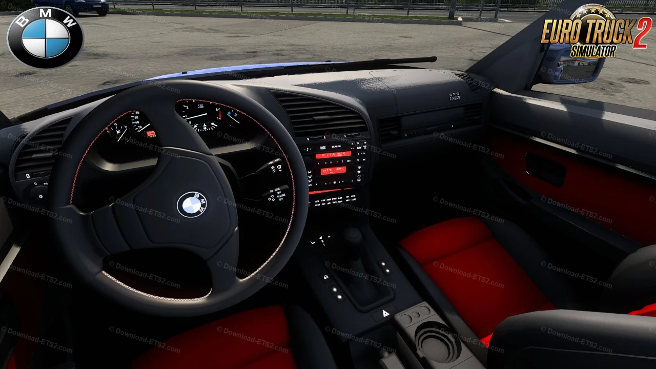 BMW 3 Series E36 Sedan + Interior v1.1 (1.43.x) for ETS2