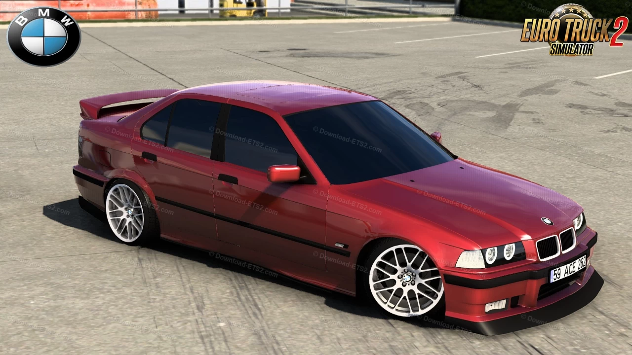 BMW 3 Series E36 Sedan + Interior v1.1 (1.43.x) for ETS2