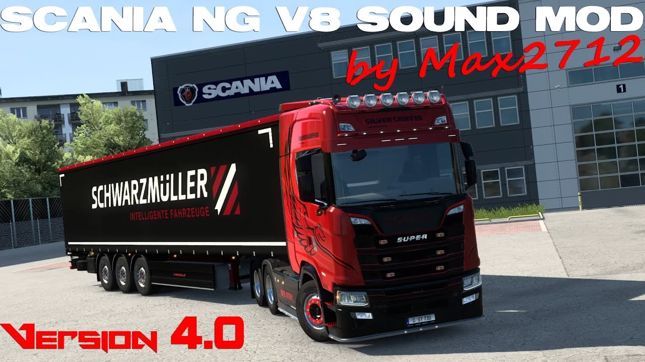 Scania NextGen V8 Stock Sound Mod v5.0 (1.43.x) for ETS2