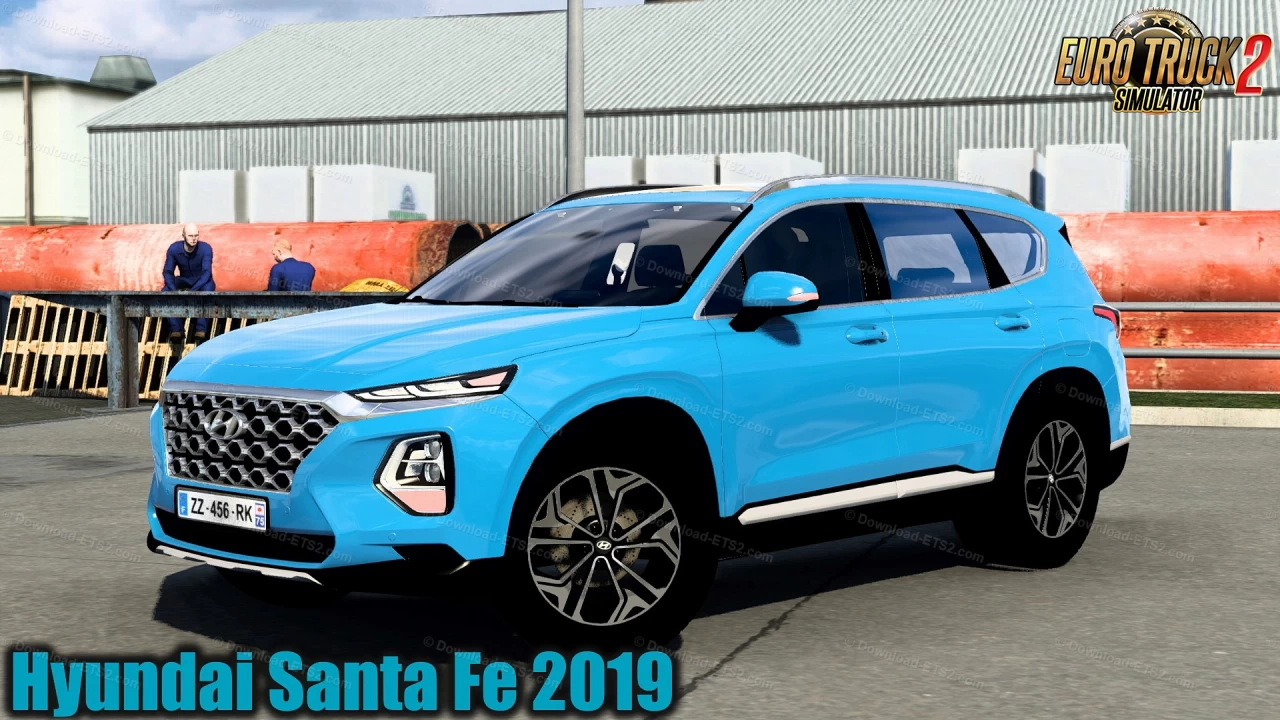 Hyundai Santa Fe 2019 + Interior v2.0 (1.40.x) for ETS2