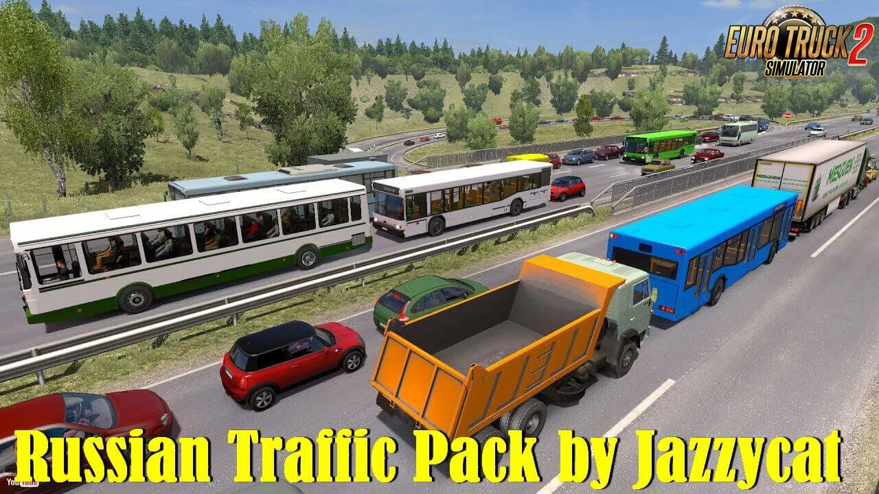Russian Traffic Pack v4.3.6 by Jazzycat (1.50.x) for ETS2