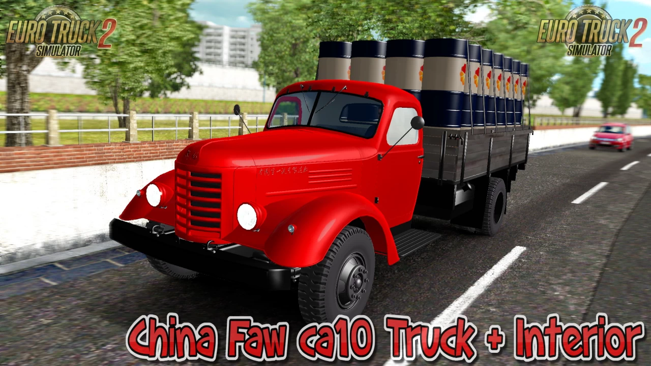 China Faw CA10 Truck + Interior v2.0 by Kraen mods (1.41.x)