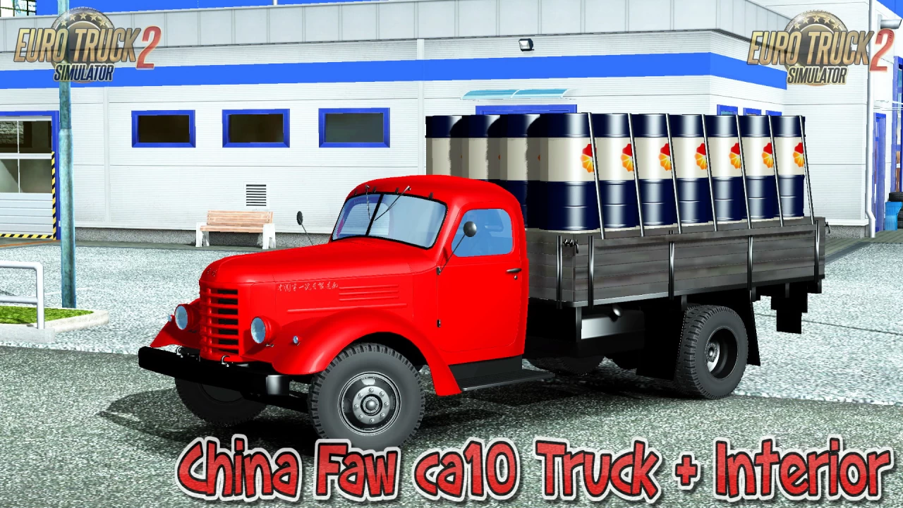 China Faw CA10 Truck + Interior v2.0 by Kraen mods (1.41.x)