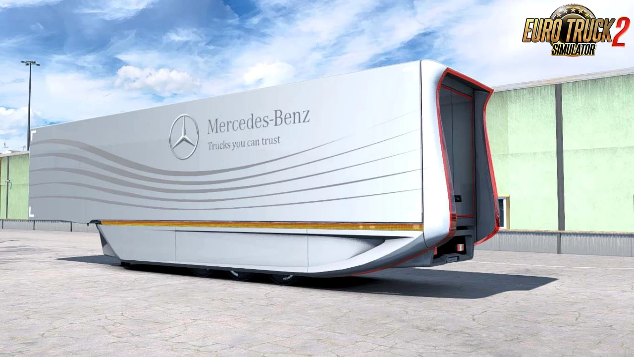 Mercedes Benz AeroDynamic Trailer Concept v1.6 by AM (1.45.x)