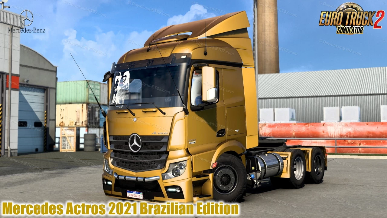 Mercedes Actros 2021 Brazilian Edition v1.0 (1.40.x) for ETS2