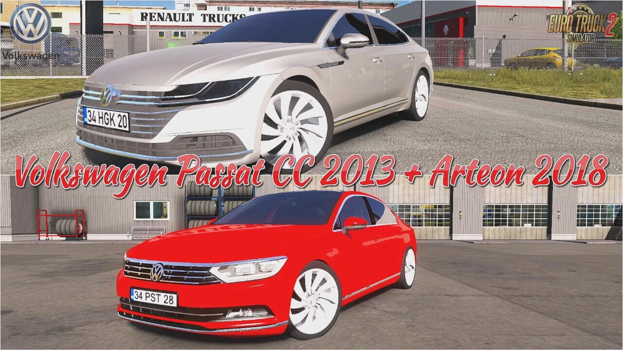 Volkswagen Passat CC 2013 + Arteon 2018 v2.0 (1.44.x) for ETS2