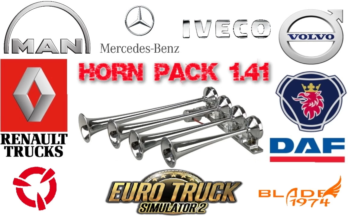 Horn Pack Sound Mod v1.54 (1.54.x) for ETS2