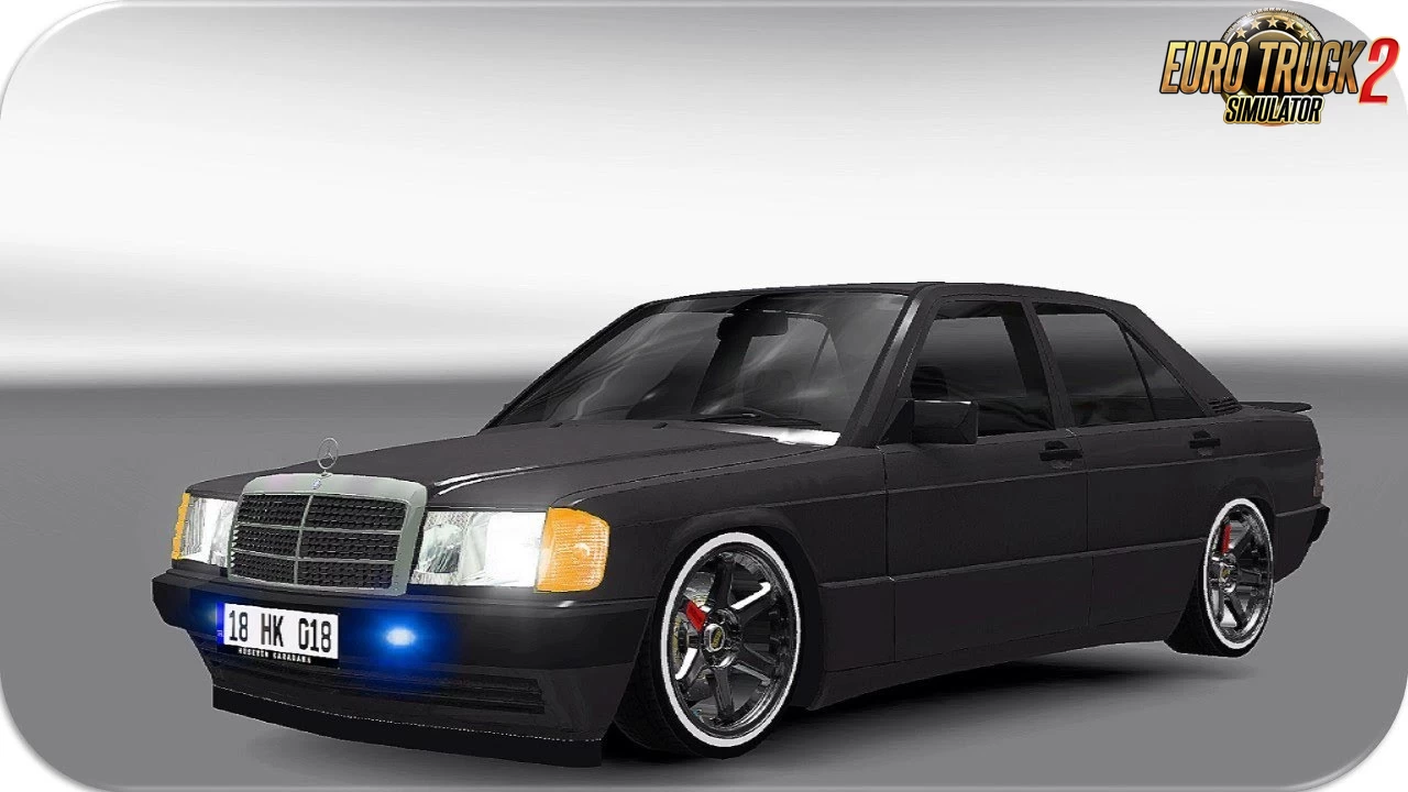 Mercedes-Benz W201 190E + Interior v3.2 (1.47.x) for ETS2