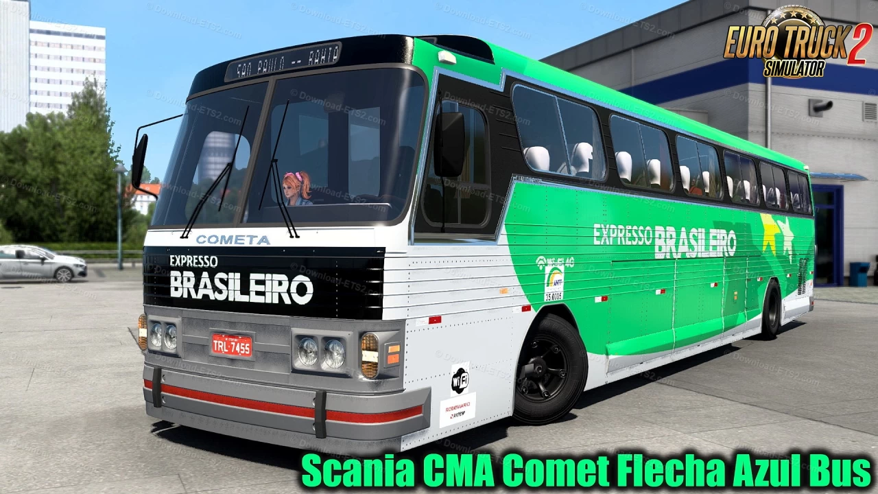 Scania CMA Comet Flecha Azul Bus v3.7 (1.53.x) for ETS2