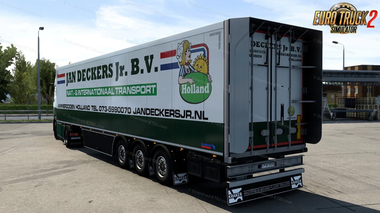 Jan Deckers JR BV Combo Skin for DAF XG+ 2021 + Trailer v1.0