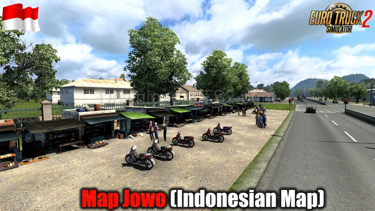 Map Jowo (Indonesian Map) v7.3 (1.41.x) for ETS2