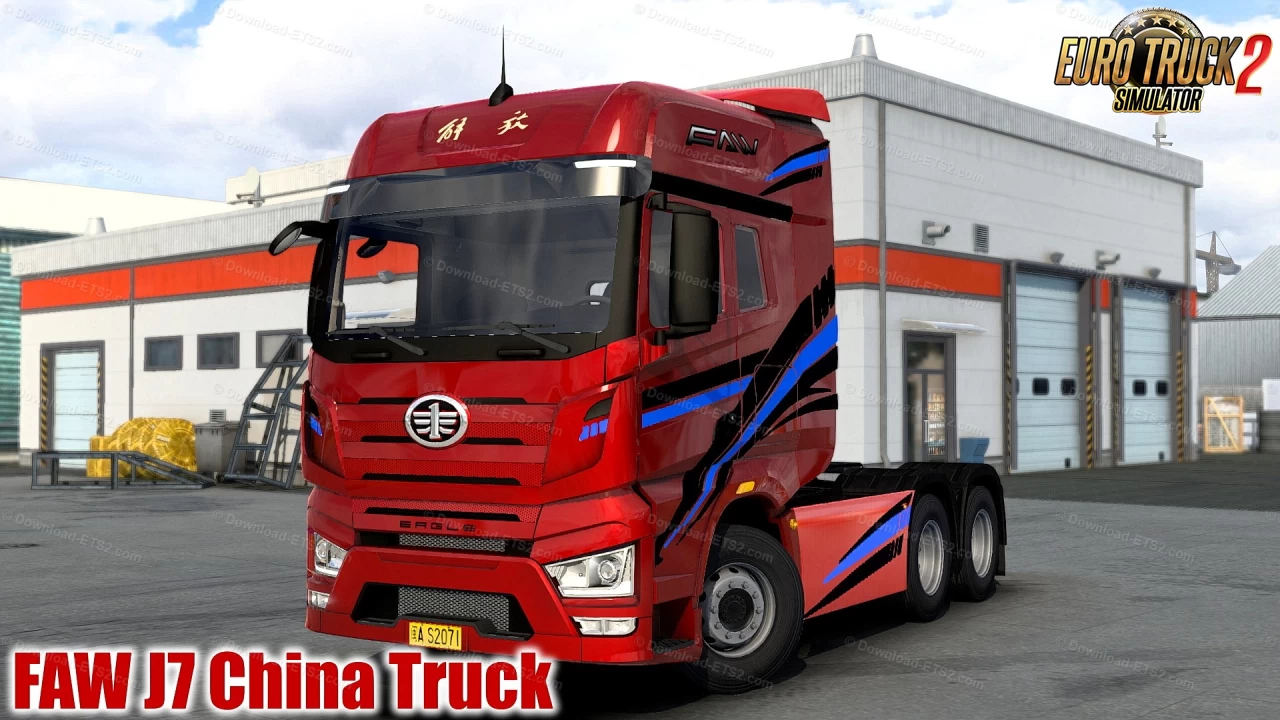 FAW J7 China Truck + Interior v2.0 (1.41.x) for ETS2