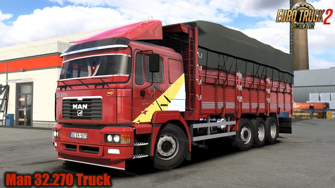 Man 32.270 Truck + Interior v1.0 (1.41.x) for ETS2