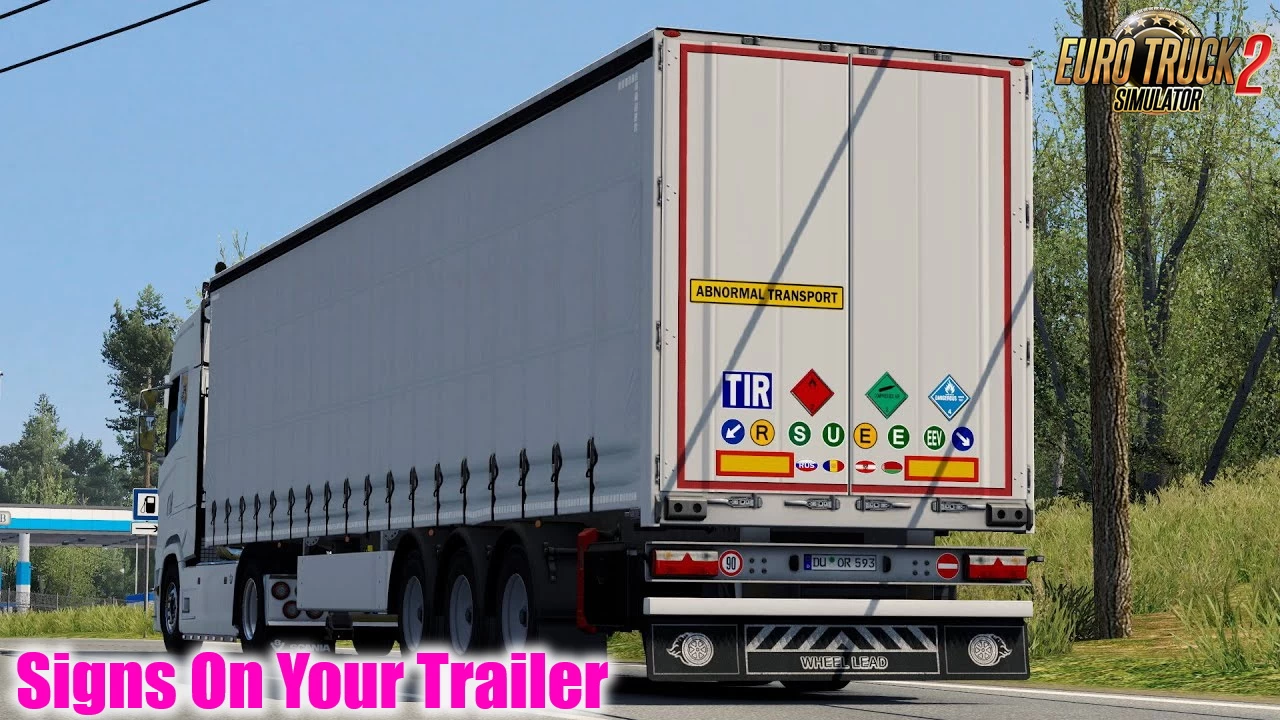 Signs on your Trailer v0.8.8.60 by Tobrago (1.43.x) for ETS2