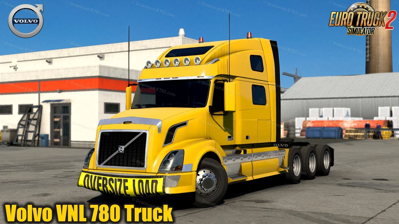 Volvo VNL 780 Truck + Interior v3.2 (1.45.x) for ETS2