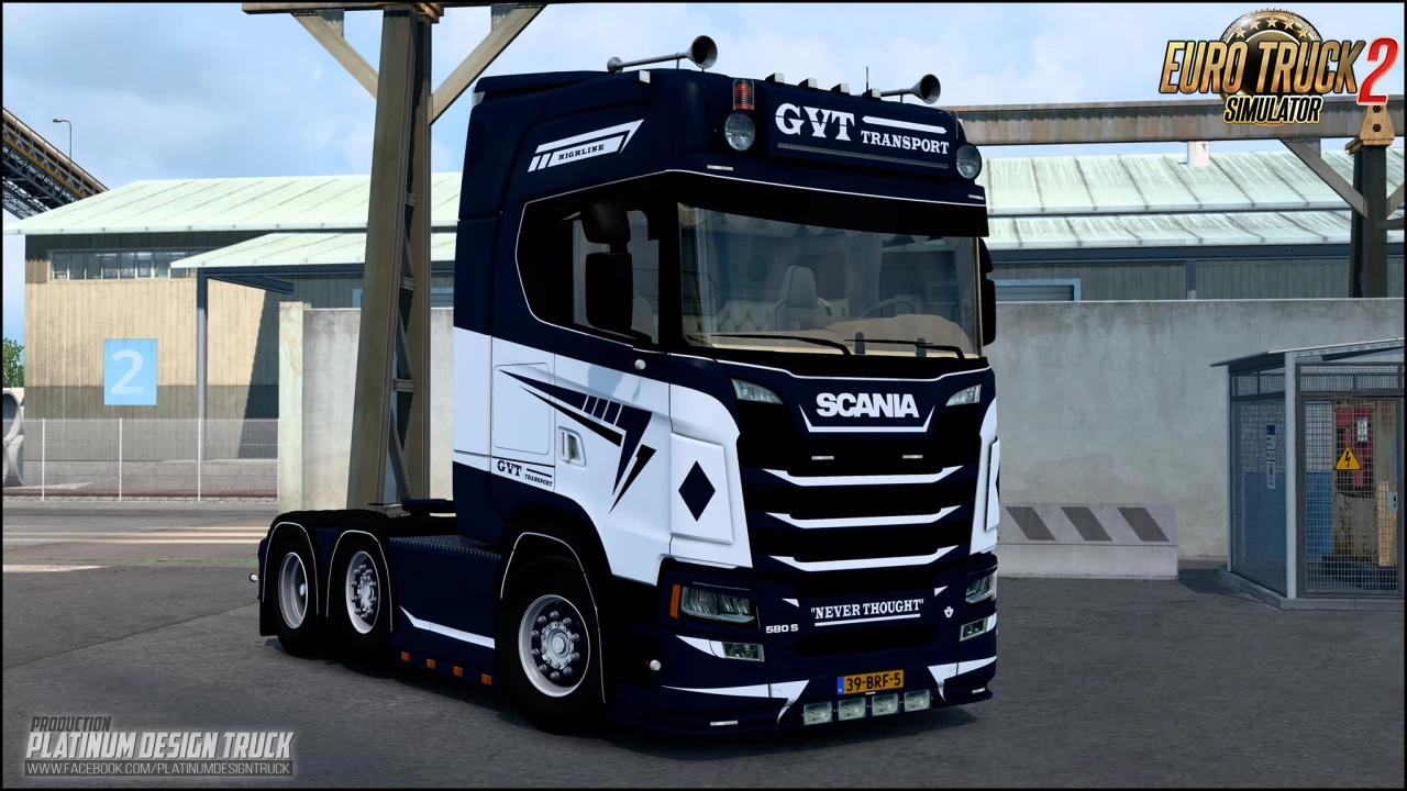 Scania 580S GVT Transport Edition v1.9 (1.46.x) for ETS2