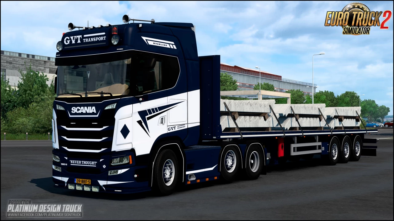 Scania 580S GVT Transport Edition v1.9 (1.49.x) for ETS2