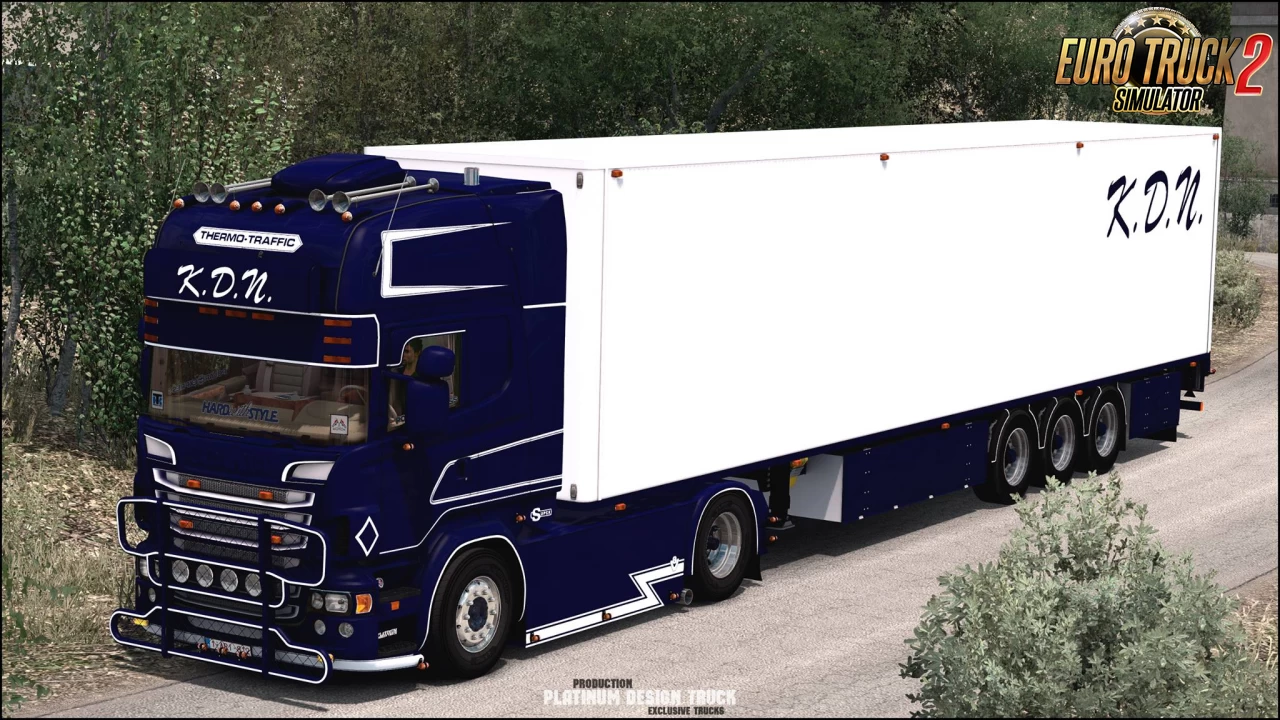 Scania R520 + Trailer K.D.N v8.0 (1.41.x) for ETS2