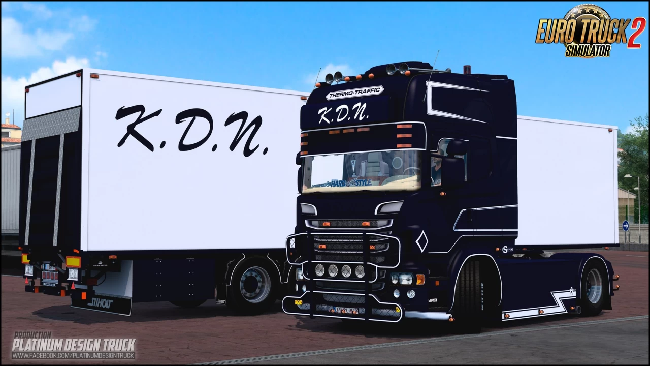 Scania R520 + Trailer K.D.N v8.0 (1.41.x) for ETS2