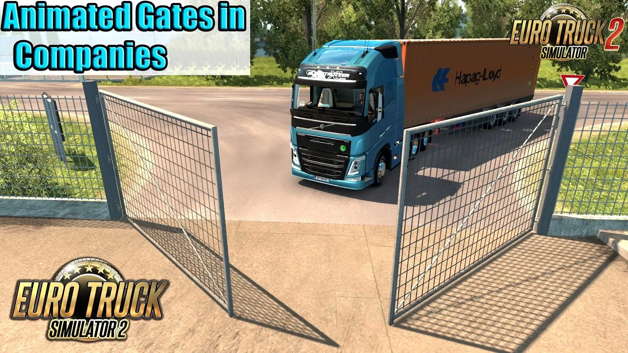 Animated Gates in Companies v4.3 by Schumi (1.46.x) for ETS2