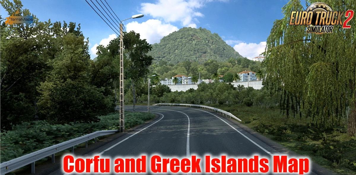 Corfu and Greek Islands Map v1.0.4 (1.45.x) for ETS2