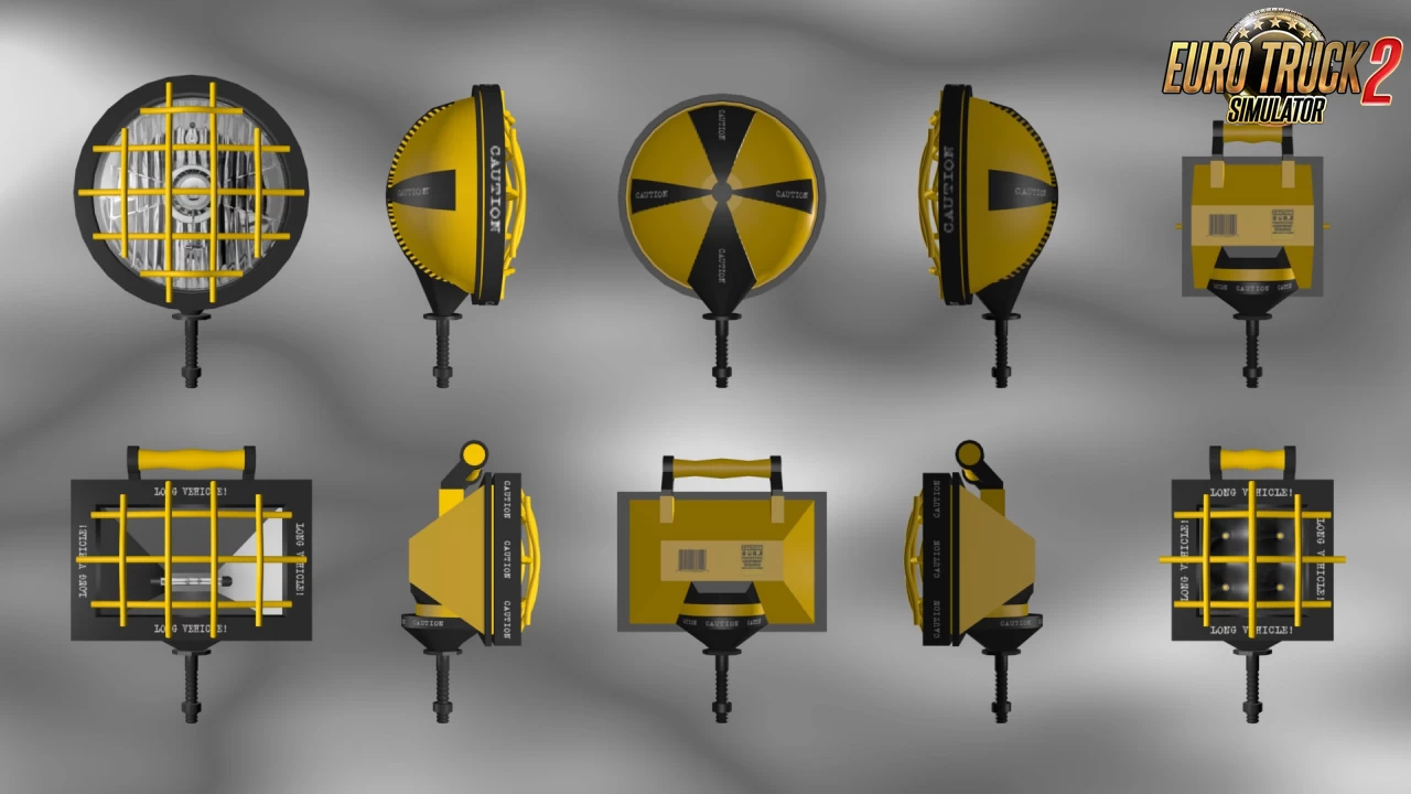Construction Lights v1.8 by SASq (1.45.x) for ETS2