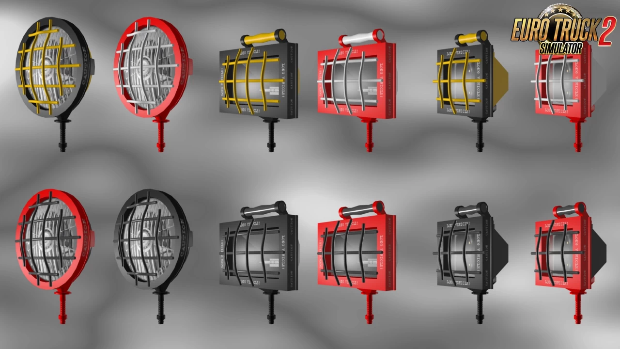 Construction Lights v1.8 by SASq (1.45.x) for ETS2