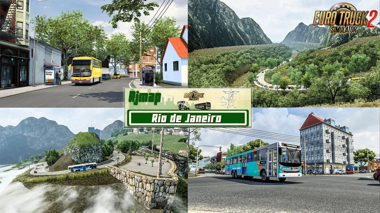 RJ Map (Rio de Janeiro) v3.0 (1.41.x) for ETS2