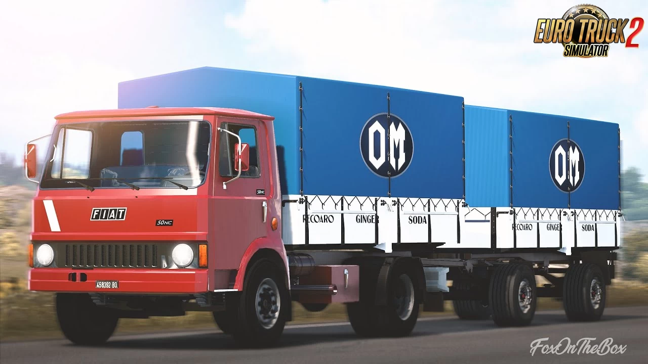 FIAT 50 NC Truck + Trailer + Interior v1.2 (1.42.x) for ETS2