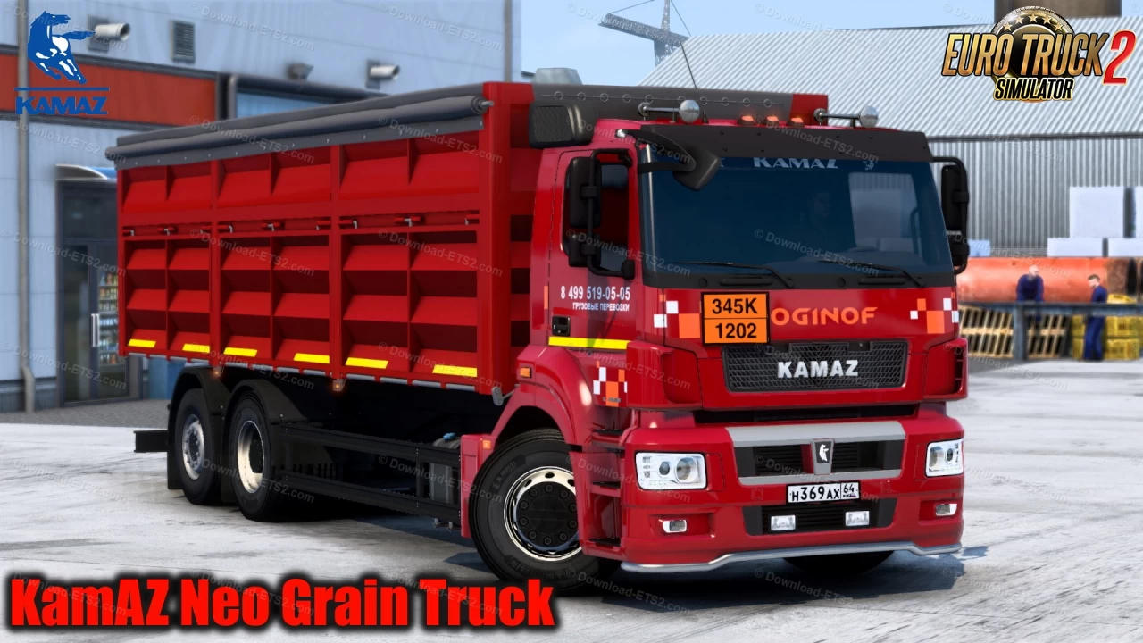 KamAZ Neo Grain Truck + Interior v1.0 (1.42.x) for ETS2
