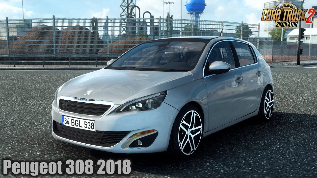 Peugeot 308 2018 + Interior v1.9 (1.43.x) for ETS2