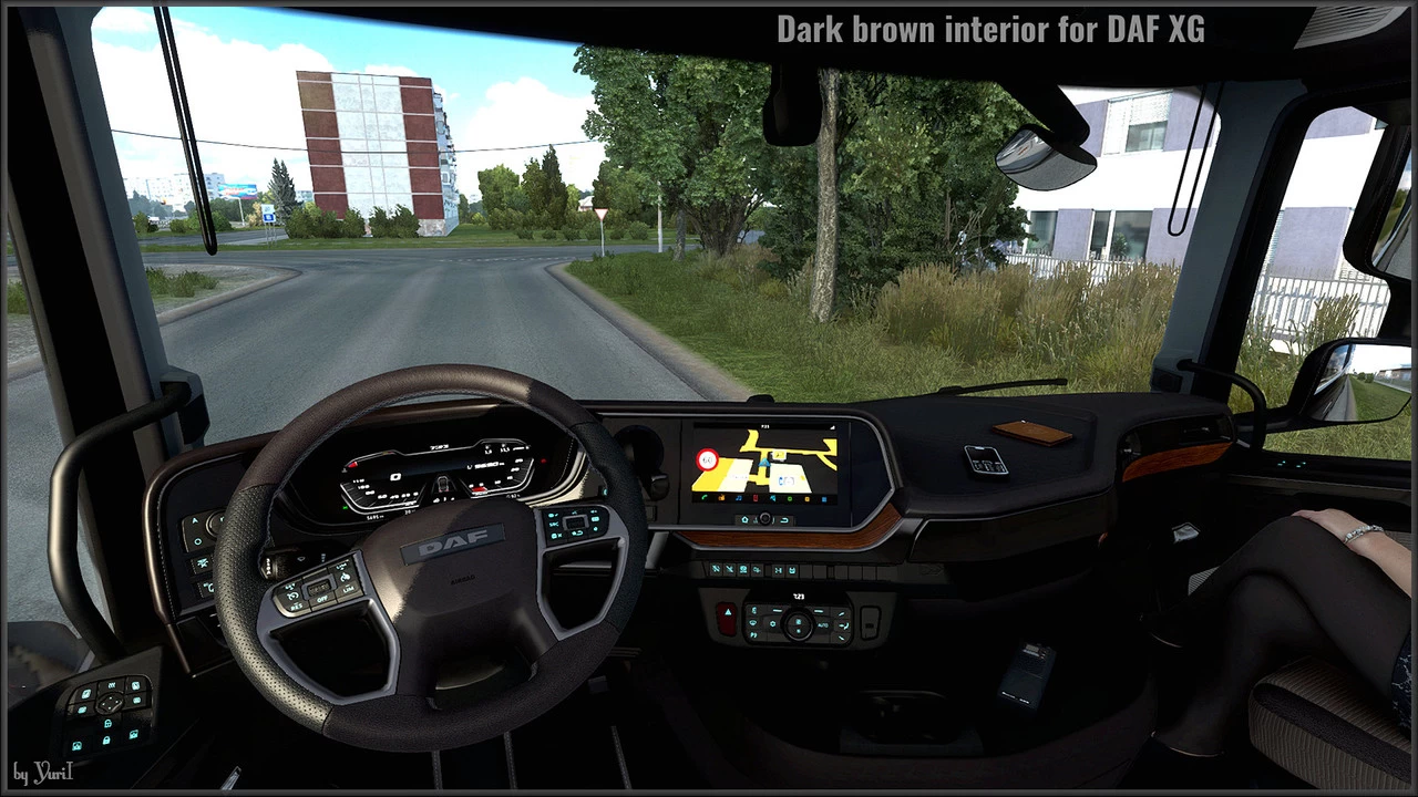 Dark brown interior for DAF XG v1.0 for ETS2