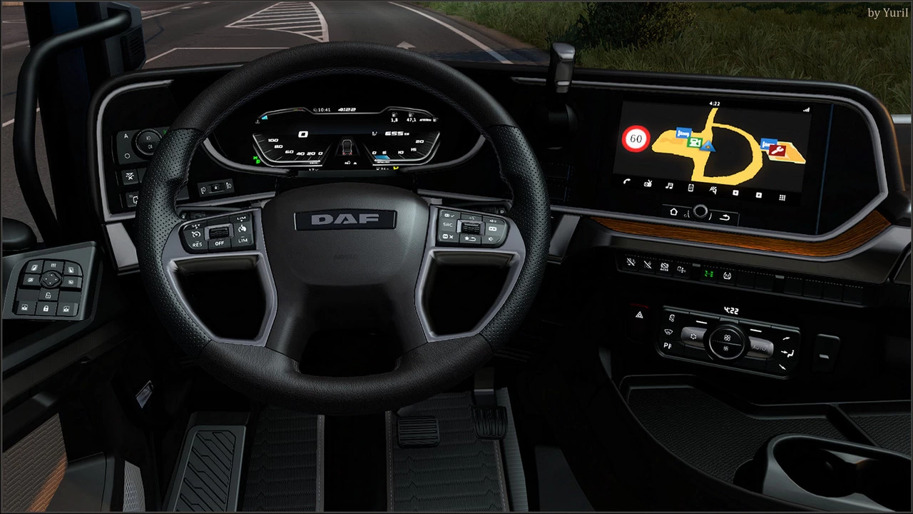 Dark brown interior for DAF XG v1.0 for ETS2