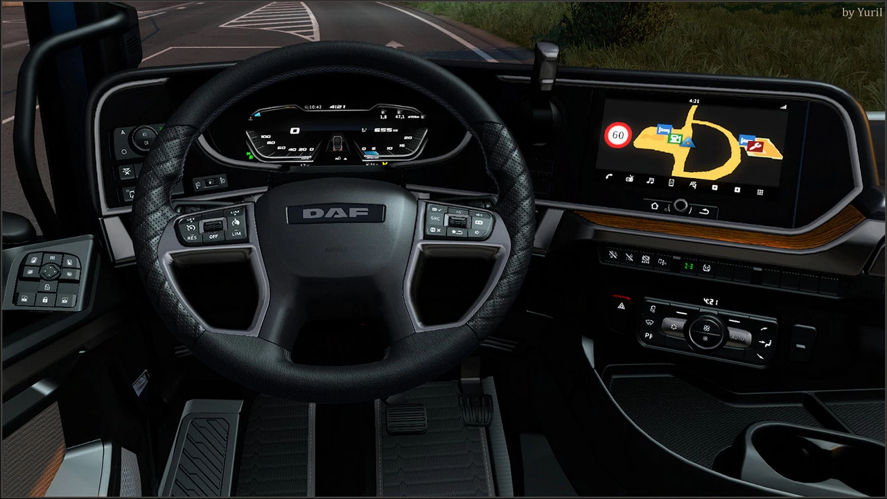 Dark brown interior for DAF XG v1.0 for ETS2