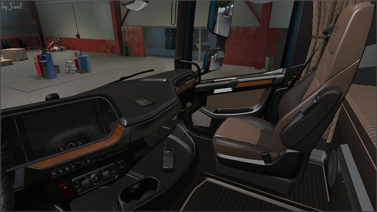 Dark brown interior for DAF XG v1.0 for ETS2